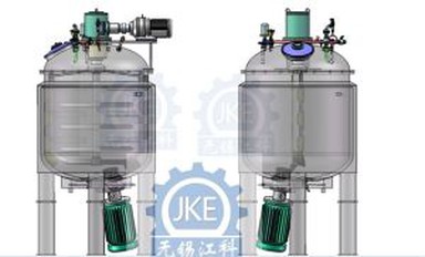 Zbiornik mieszający ze stali nierdzewnej z mieszadłem