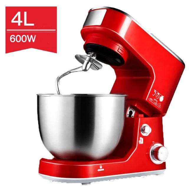 Kuchenne gorące produkty Bateria ze stali nierdzewnej Miska Stojak, 4L 600W Mikser do ciasta